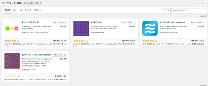 WordPress PubSubHubbub 